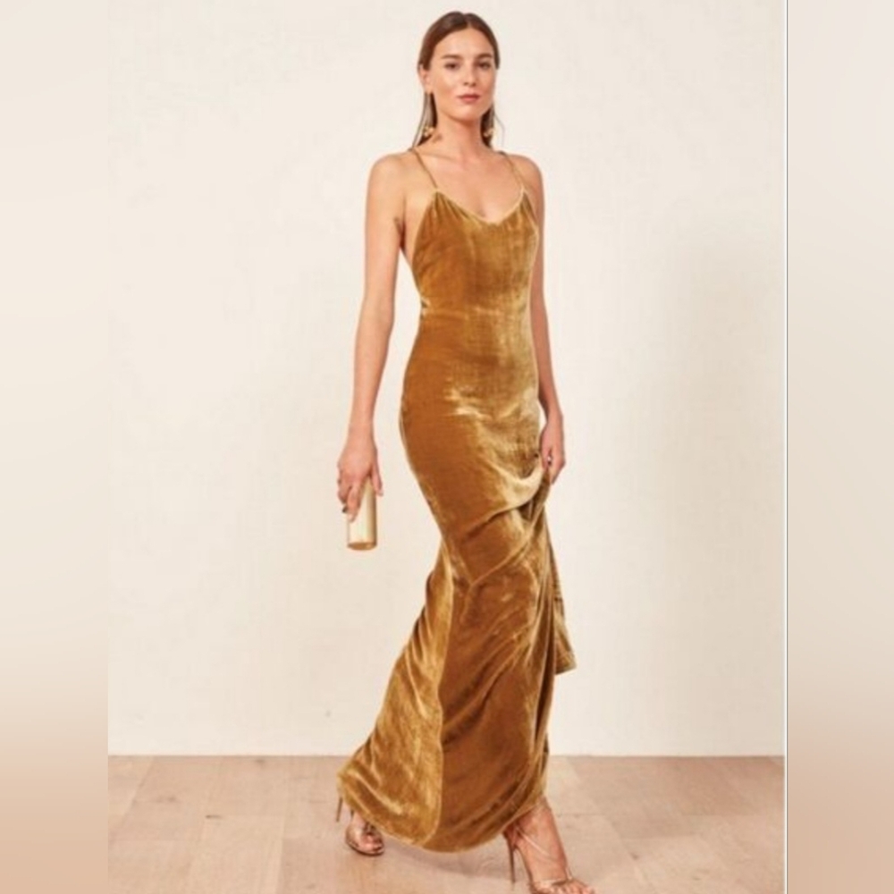 Reformation Velvet Renmi Dress SIZE S/M